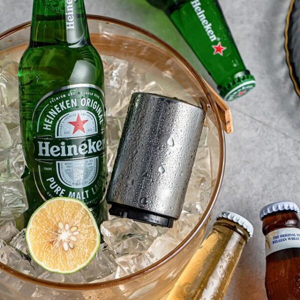 Destapador De Botellas De Cerveza Automático Acero Inoxidable - Imagen 3