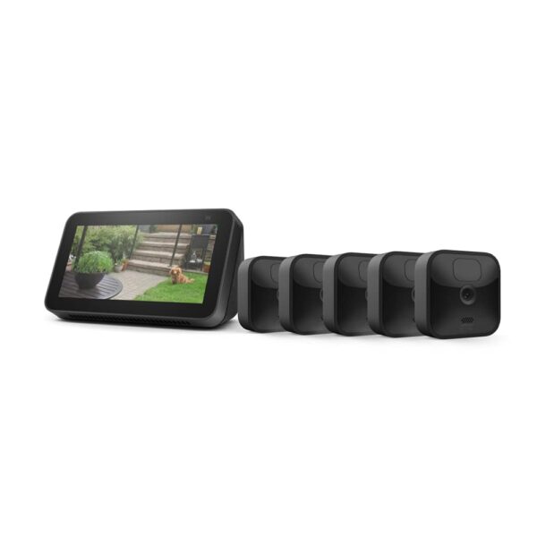 Paquete de Blink Outdoor 5 Cam Kit con Echo Show 5 (2.ª generación) - Imagen 2