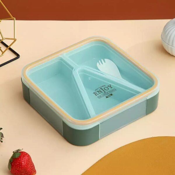 Lonchera Con 3 Compartimentos, Para Niños y Adultos - Imagen 2