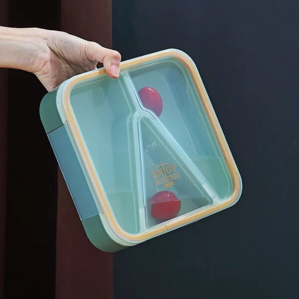 Lonchera Con 3 Compartimentos, Para Niños y Adultos - Imagen 6