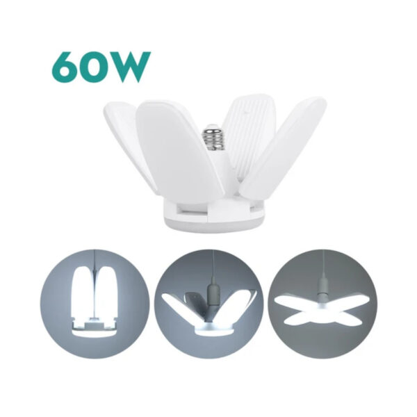 Lámpara de Techo Plegable de 4 Alas Luz LED Superbrillante de 60 WATT 810-66000 - Imagen 3