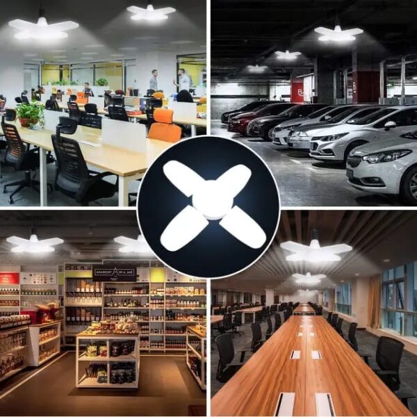 Lámpara de Techo Plegable de 4 Alas Luz LED Superbrillante de 60 WATT 810-66000 - Imagen 4