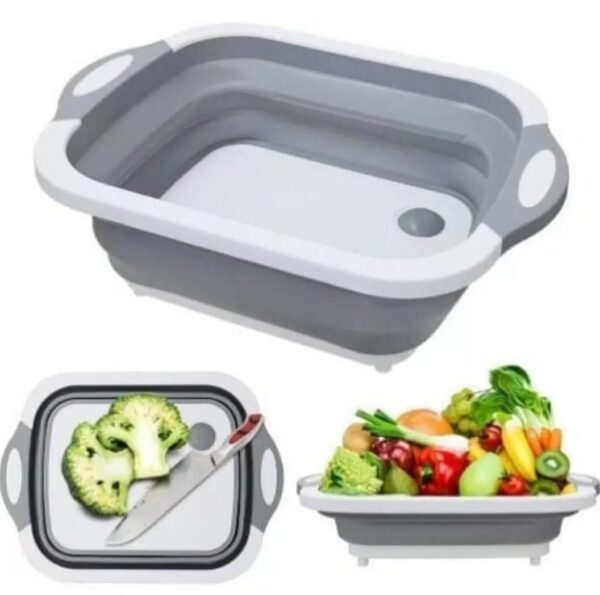 Tabla Plegable Multifuncional para Lavado de Verduras 3 en 1