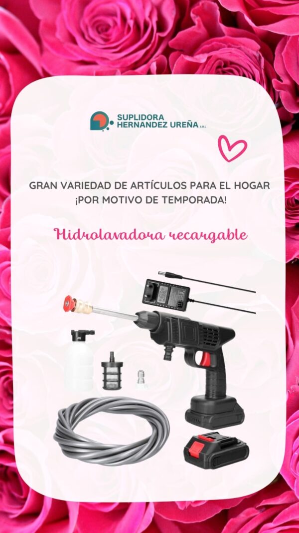 Hidrolavadora Portátil Recargable - Imagen 3