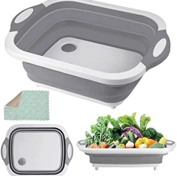 Tabla Plegable Multifuncional para Lavado de Verduras 3 en 1 - Imagen 5