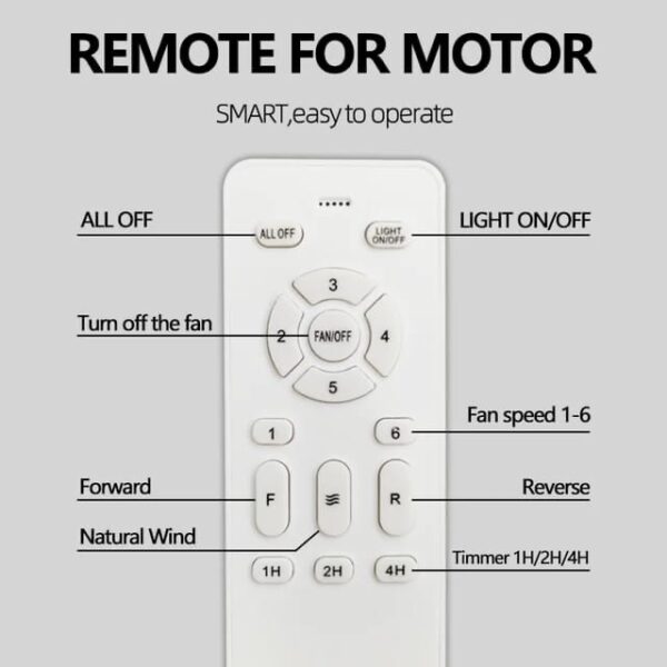 Lámpara Abanico de Techo con Bluetooth - Imagen 6