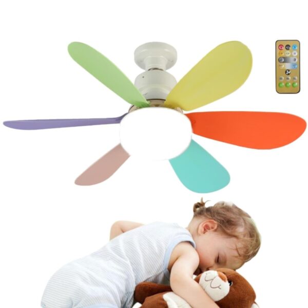 Ventilador de Techo con Luz LED y Control Remoto