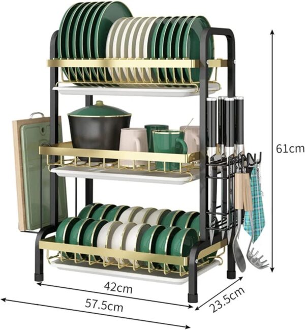 Escurridor para Platos de 3 Niveles - Imagen 4