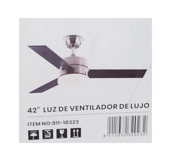 Ventilador de Techo de 42" con Luz LED - Imagen 2