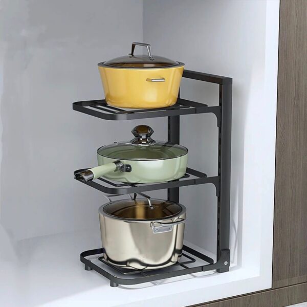 Organizador de Cocina de 3 Niveles para Ollas y Sartenes - Imagen 3