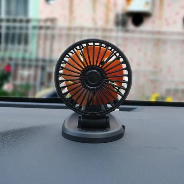 Abanico Para Vehículo 12V con Ajuste de 360° y Tres Velocidades - Imagen 4