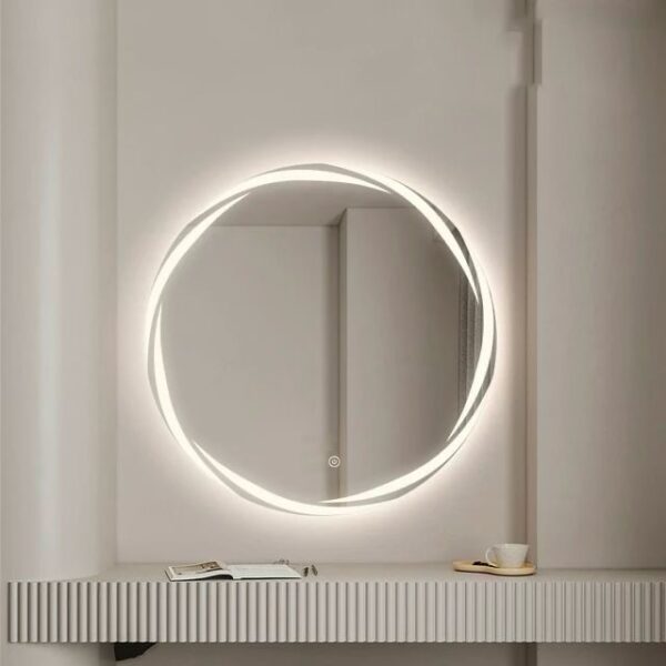 Espejo Decorativo Redondo con Luz LED - Imagen 4