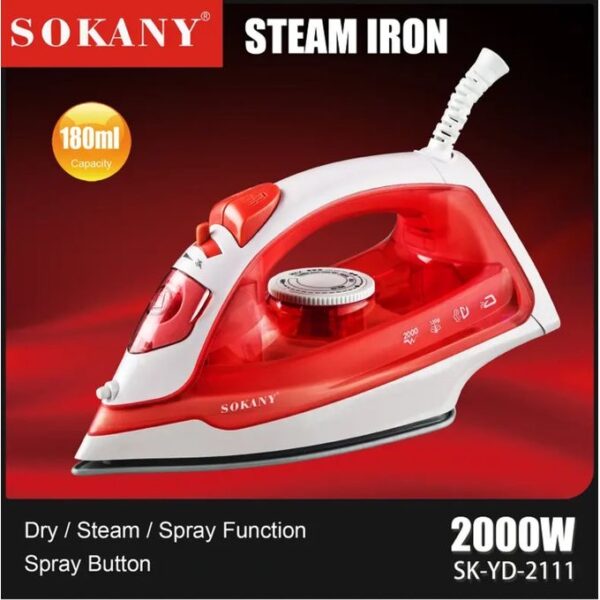 Plancha Eléctrica de Vapor SOKANY con Función de Pulverización - Imagen 6