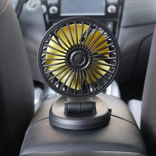 Abanico Para Vehículo 12V con Ajuste de 360° y Tres Velocidades - Imagen 3