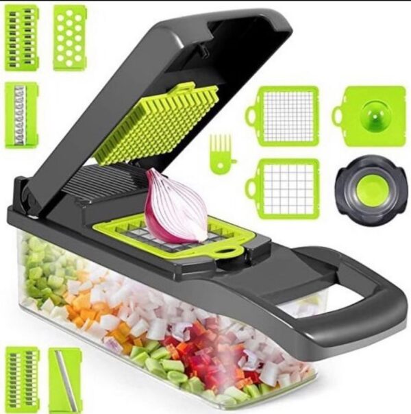 Cortador de Vegetales Multifuncional de 14 Piezas