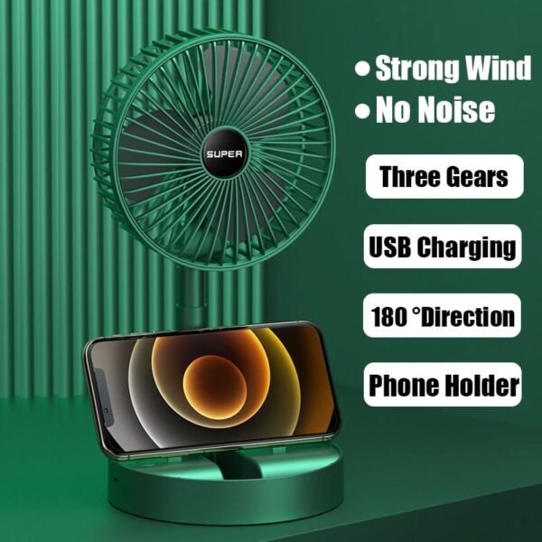 Ventilador Portátil de Escritorio: Frescura en tu Espacio de Trabajo - Imagen 4