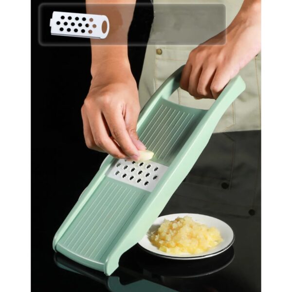 Set de Rebanador de Vegetales Manual con 5 Cuchillas y Pelador