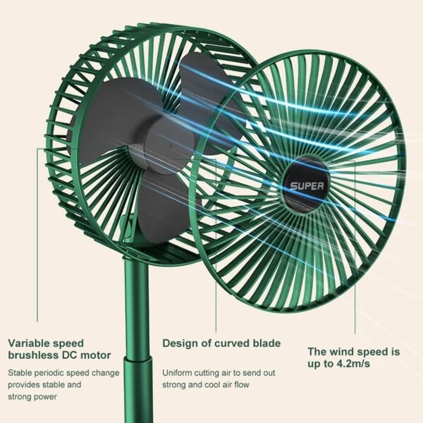 Ventilador Portátil de Escritorio: Frescura en tu Espacio de Trabajo - Imagen 7